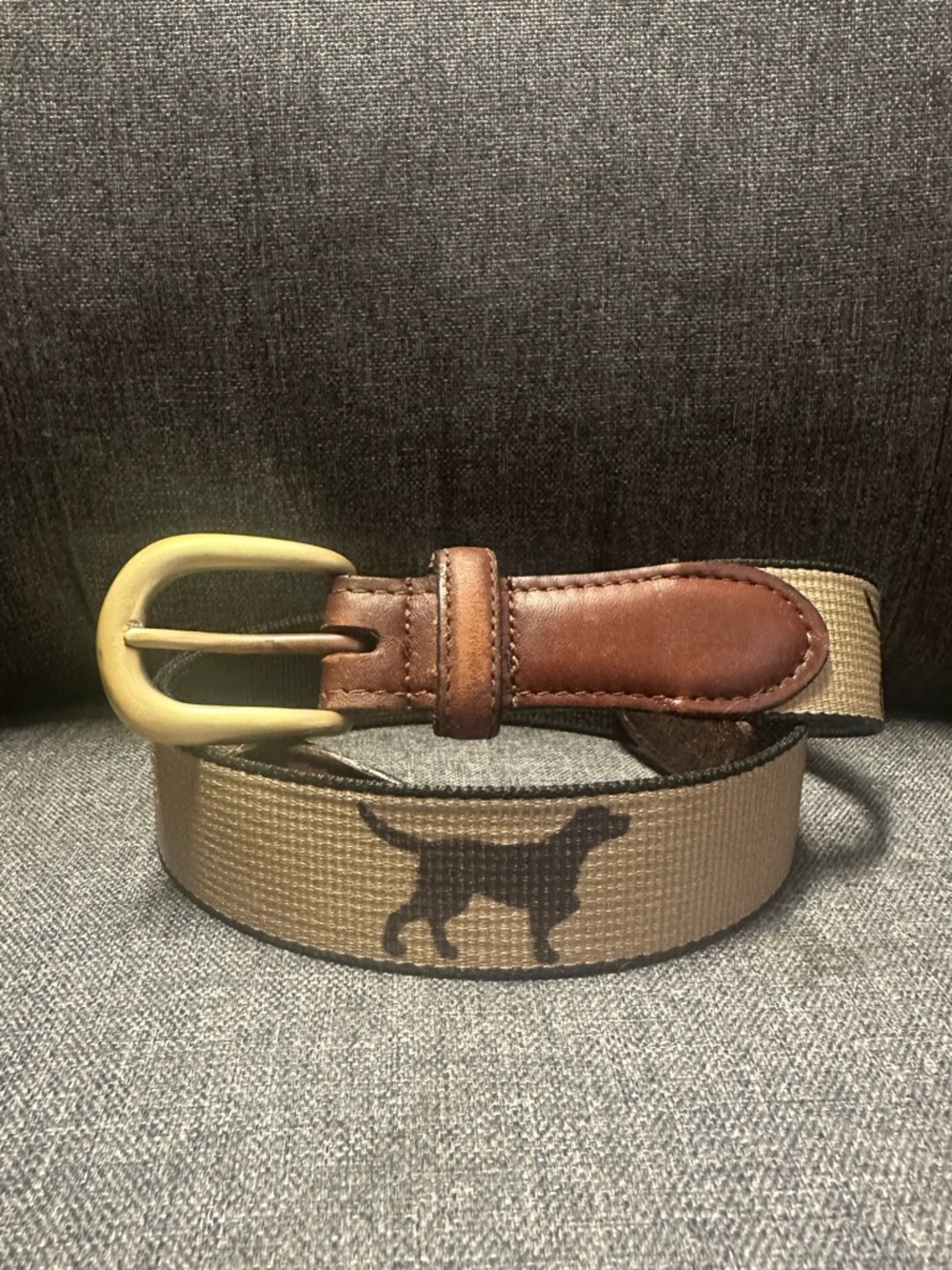 Orvis Labrador Retriever Needlepoint Belt - Picture 2 of 10